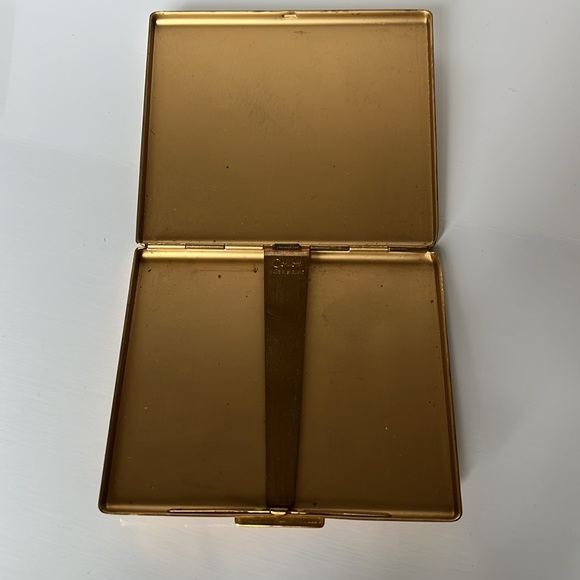 Colibri Compact Card Cigarette Case Courting Couples Park Lane Gold England - Picture 5 of 15